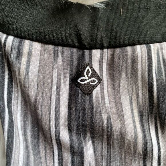 Prana Rainblur Shauna Racerback Black White Sleeveless Dress Size Small - Picture 6 of 7